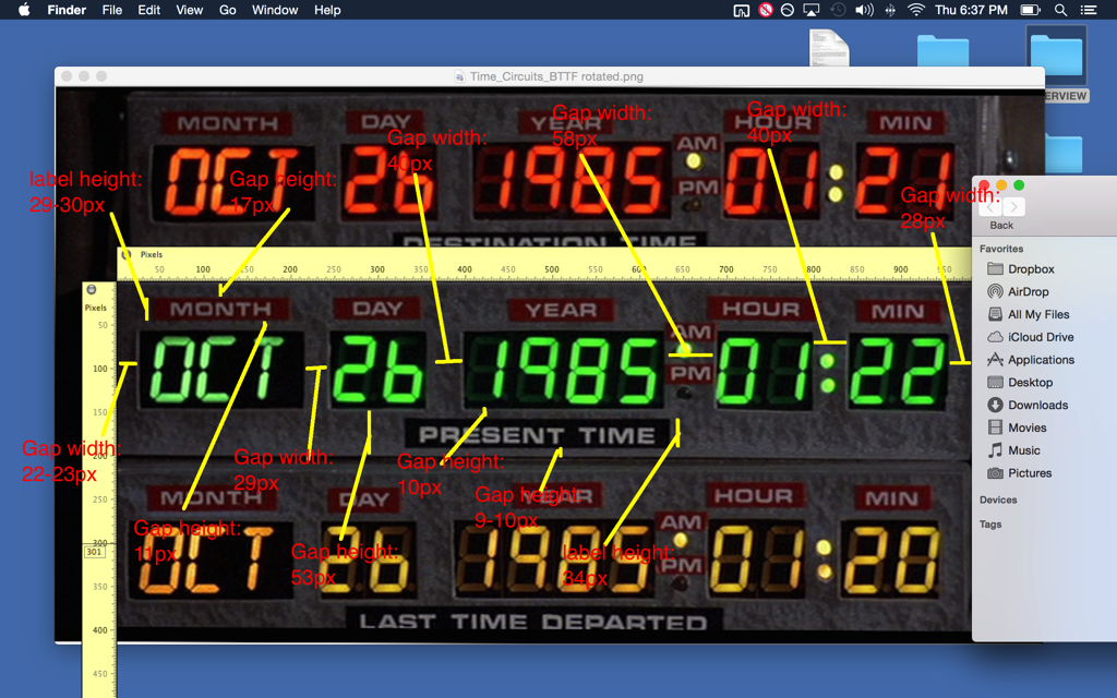 Back to the Future; Time Circuit Display